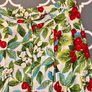 Vintage sheer floral maxi skirt